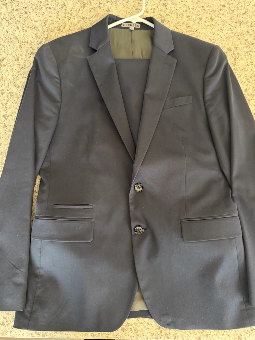 Express Men's Navy Two-Button Blazer & Suit Pants